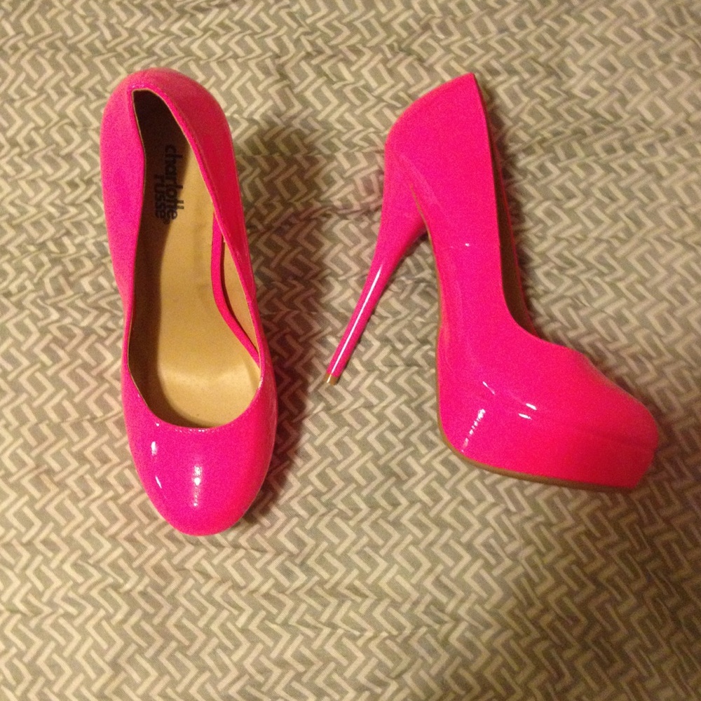 Charlotte Russe hot pink heels